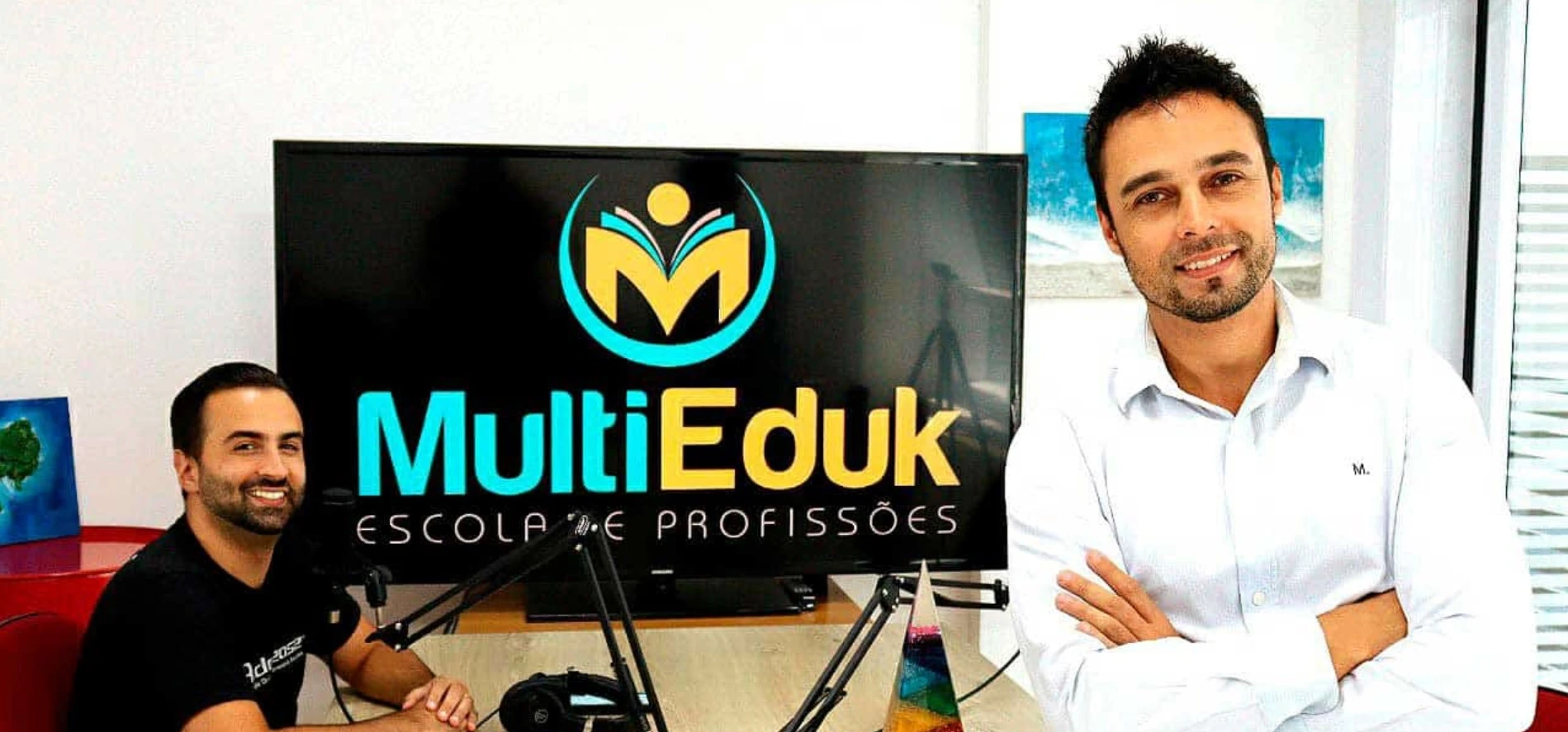 Professores Bedu Iacovella e Fabio Moreto da Multieduk